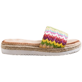 SHELOVET Pantofole Espadrillas Sulla Piattaforma multicolore