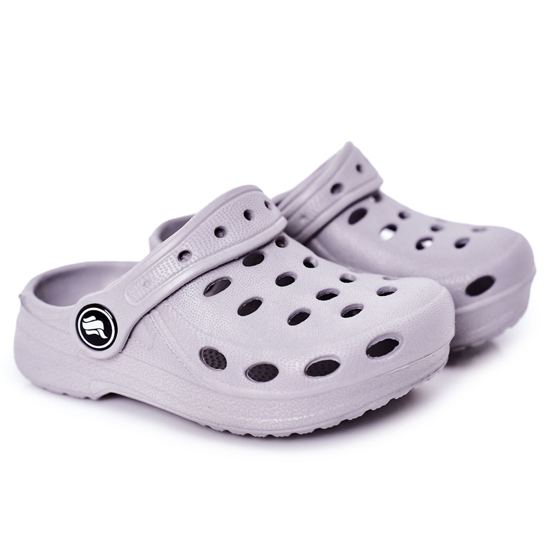 Pantofole per bambini Foam Kroks Grey Lucas grigio