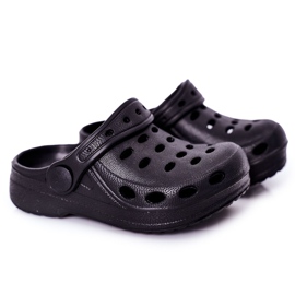 Pantofole Bambini Schiuma Crocs Nero Lucas