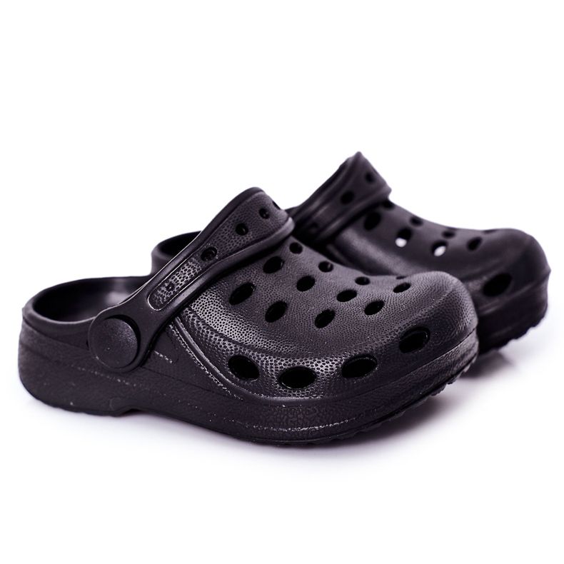 Pantofole Bambini Schiuma Crocs Nero Lucas