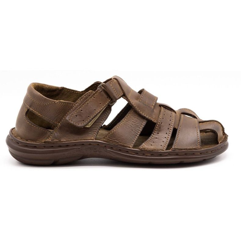 Sandali in pelle Polbut 211/2 marrone
