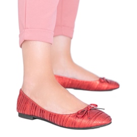 Ballerine da donna rosse lucide Ayris rosso