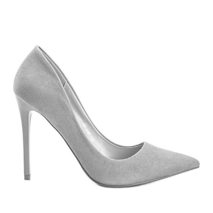 Décolleté grigie su tacco a stiletto Shani grigio