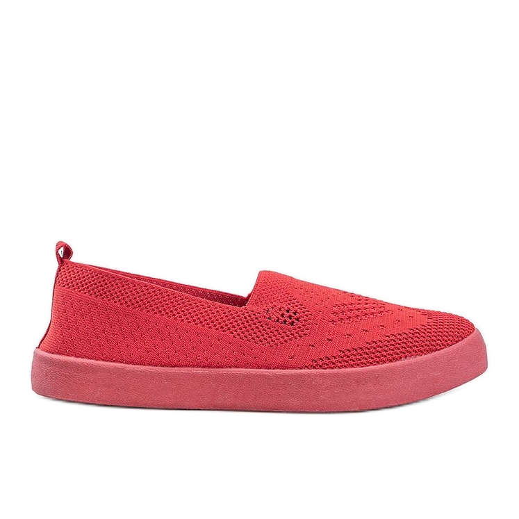 Sneakers slip-on traforate rosse Moab rosso