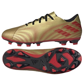 Scarpe da calcio Adidas Nemeziz Messi.4 FxG M FY0762 viola, oro d'oro