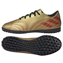 Scarpe da calcio Adidas Nemeziz Messi.4 Tf M FY0764 d'oro d'oro