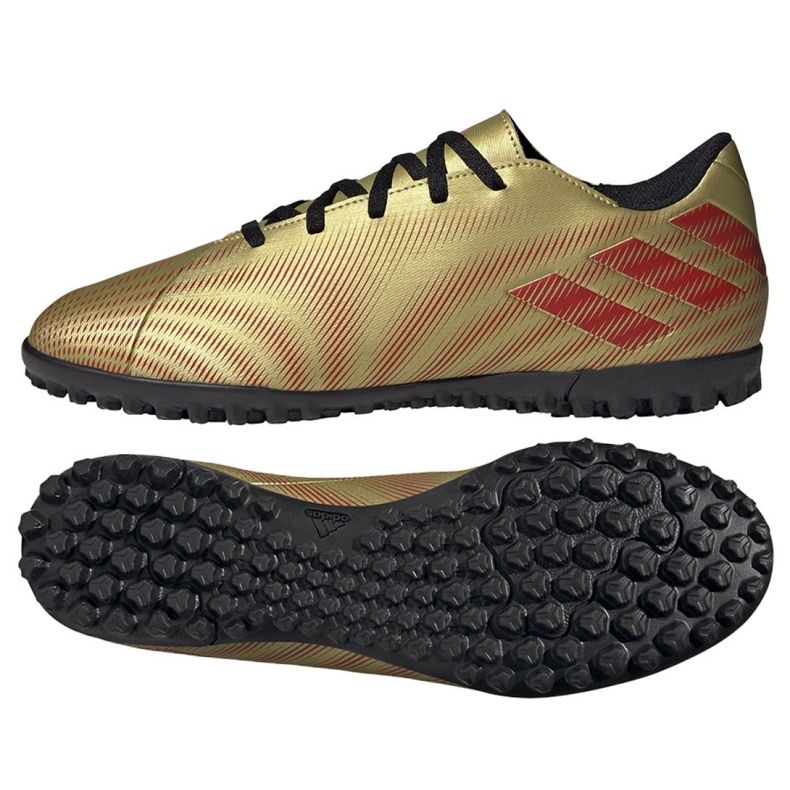 Scarpe da calcio Adidas Nemeziz Messi.4 Tf M FY0764 d'oro d'oro