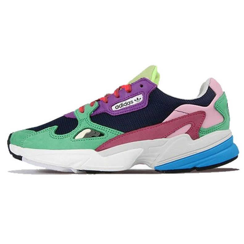Adidas Originals Falcon W CG6211 scarpe rosa multicolore verde