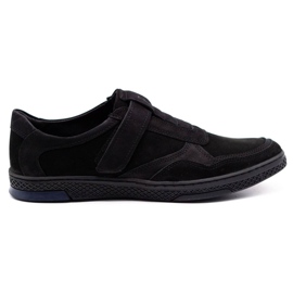 Polbut Scarpe casual da uomo in pelle 2102 nere nero