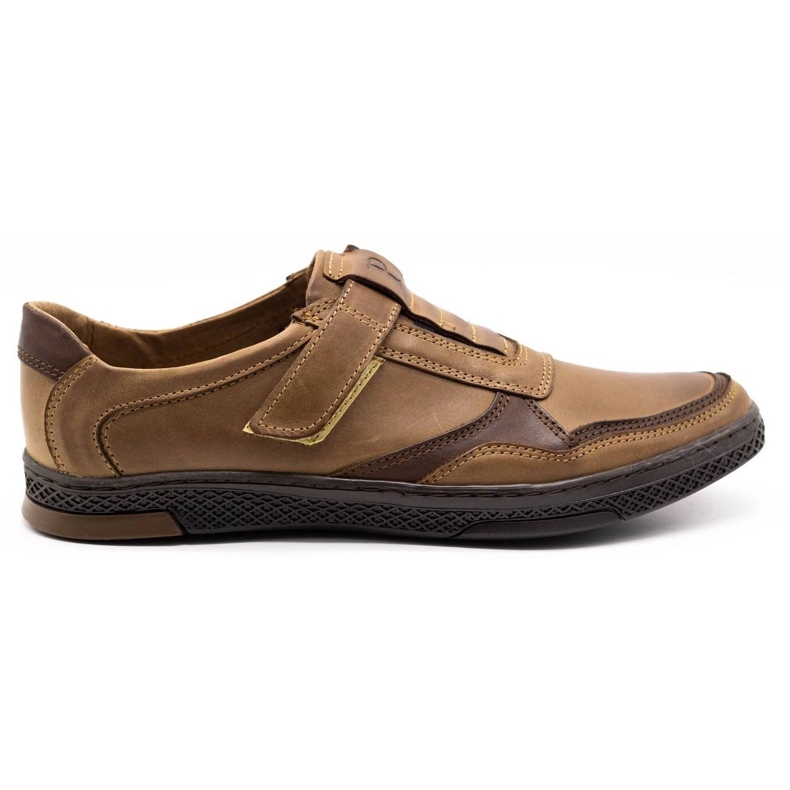 Polbut Scarpe casual da uomo in pelle 2102 marrone