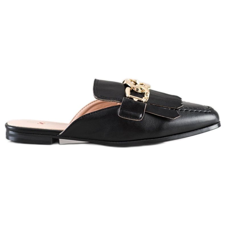 Seastar Pantofole Alla Moda Con Ornamento nero