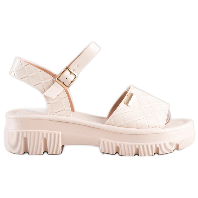 SHELOVET Sandali sulla piattaforma della moda beige