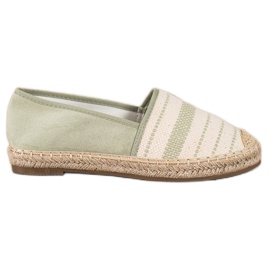 Ideal Shoes Espadrillas Con Motivo verde