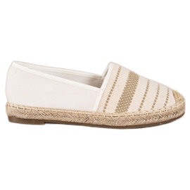 Ideal Shoes Espadrillas Con Motivo beige