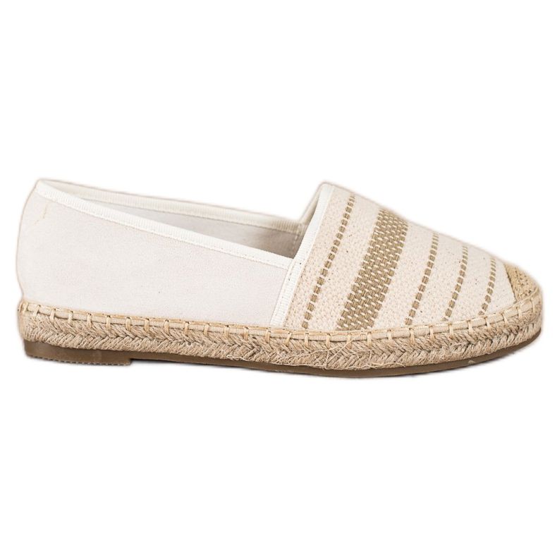Ideal Shoes Espadrillas Con Motivo beige