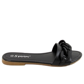 Pantofole nere con catena nere CK205P Nere nero
