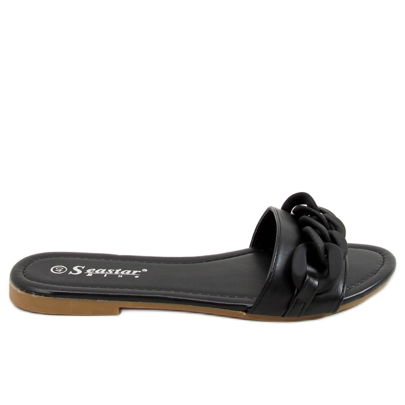 Pantofole nere con catena nere CK205P Nere nero