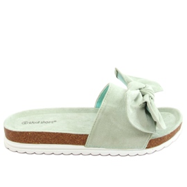 Acquamarina 7855 Pantofole verdi sul sughero verde