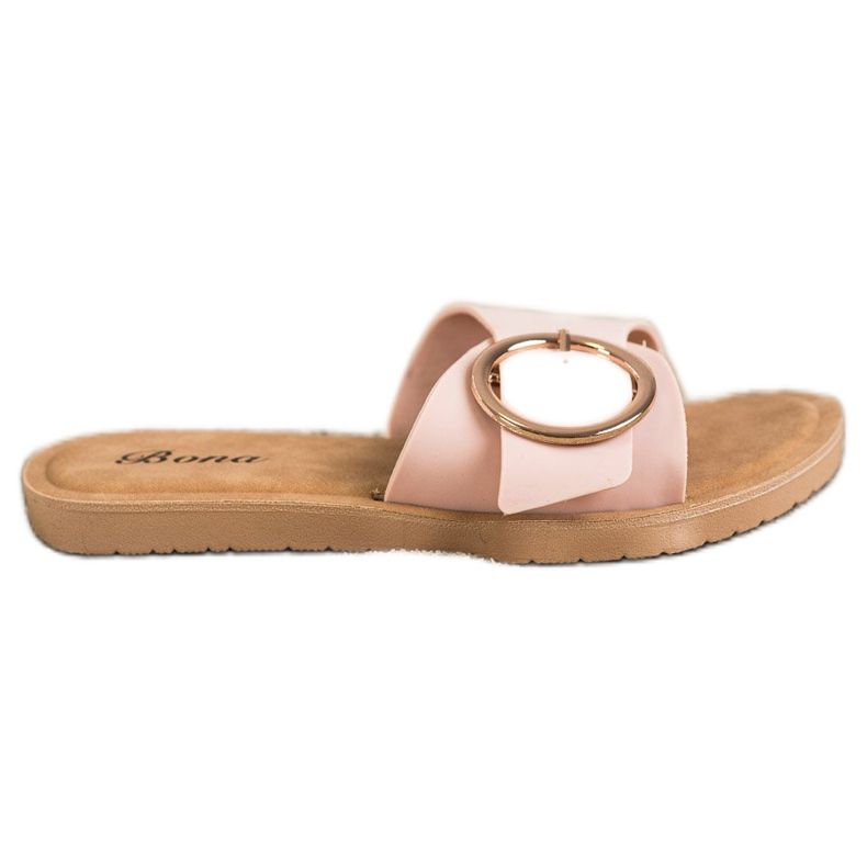 Bona Pantofole Con Fibbia Decorativa rosa
