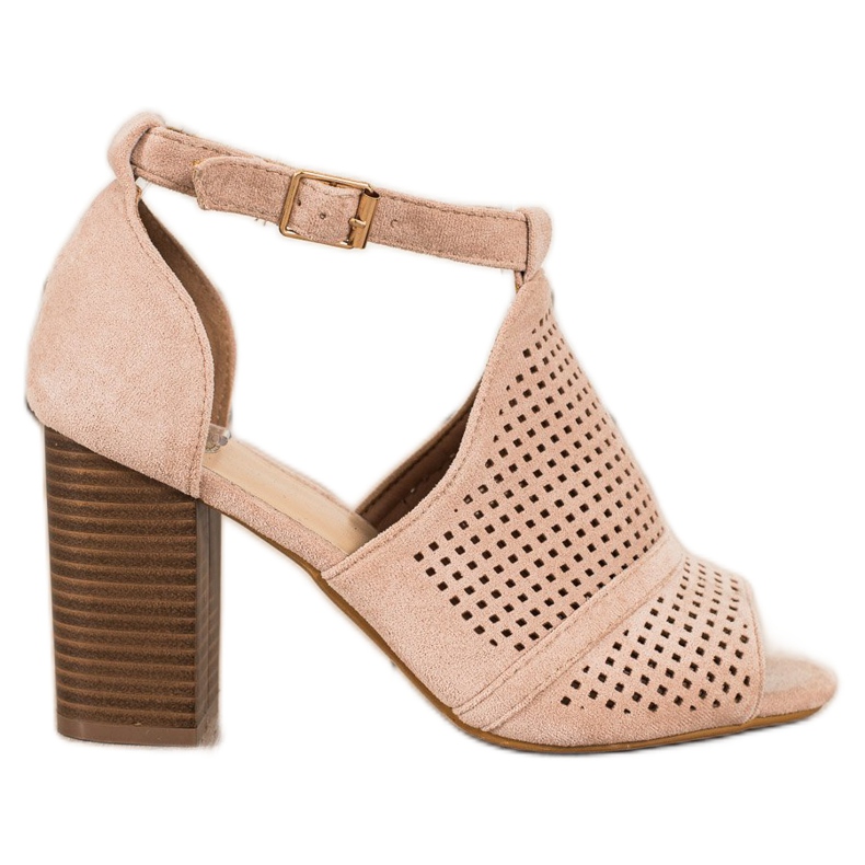 SHELOVET Sandali traforati costruiti beige