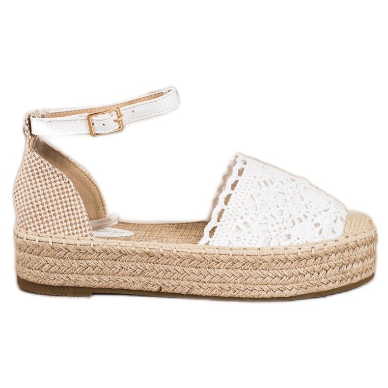 Sixth Sense Espadrillas con inserto in pizzo bianca