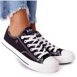 Lee Cooper LCW-21-31-0097L Scarpe da ginnastica nere da donna bianco nero