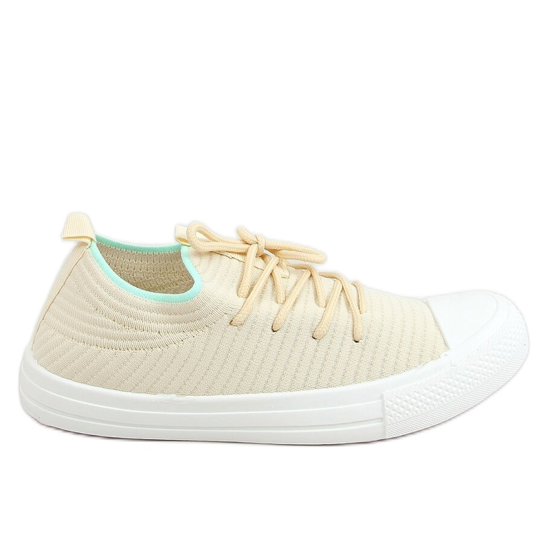 Sneakers per donna calze beige PC06P LT.BEIGE