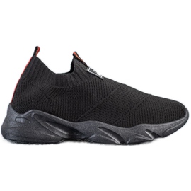SHELOVET Sneakers alla moda nere senza lacci nero