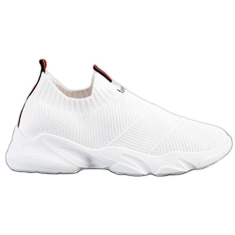 SHELOVET Sneakers bianche alla moda senza lacci bianca