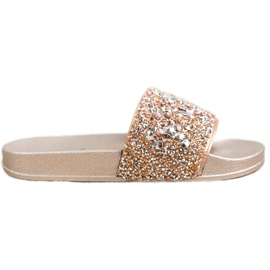 SHELOVET Pantofole Con Ornamenti d'oro