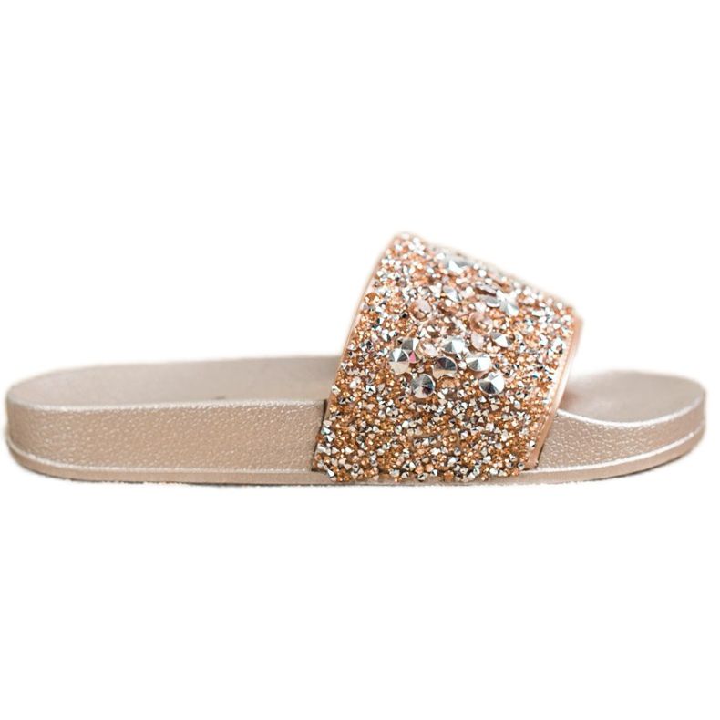 SHELOVET Pantofole Con Ornamenti d'oro