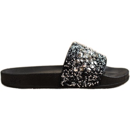SHELOVET Pantofole Con Ornamenti nero