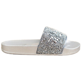 SHELOVET Pantofole Con Ornamenti grigio