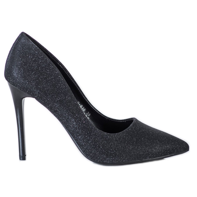 Renda Tacchi Alti Neri Con Glitter nero