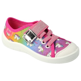 Scarpe per bambini Befado 251X178 Unicorno blu arancia rosa argento verde