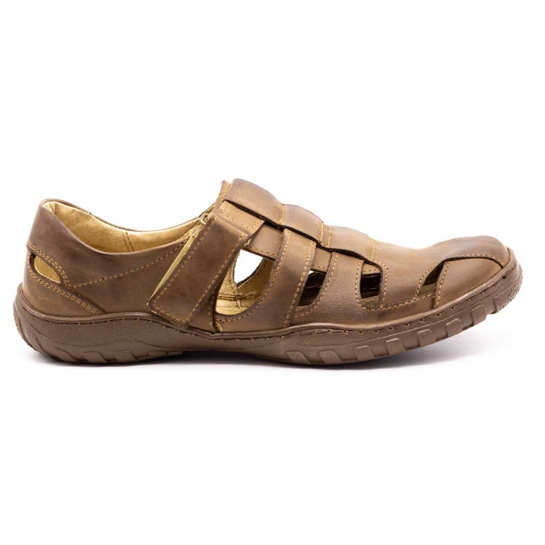 Polbut Scarpe traforate da uomo 237 per l'estate marrone