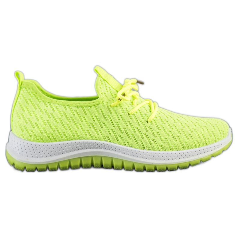 SHELOVET Scarpe da ginnastica al neon verde