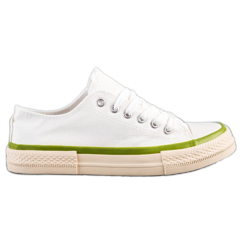 SHELOVET Scarpe Da Ginnastica Su Una Piattaforma Beige bianca