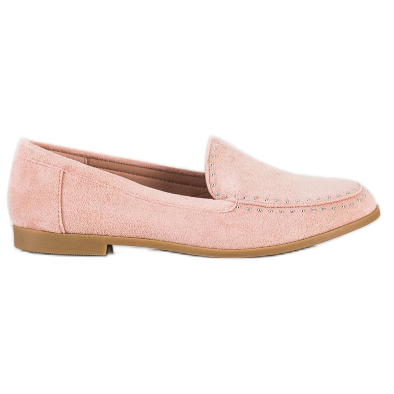 Coura Signori classici in pelle scamosciata rosa