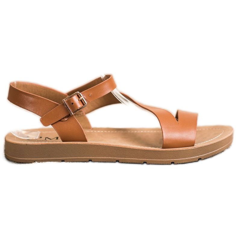 Cm Paris Sandali casual con ecopelle marrone