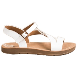 Cm Paris Sandali casual con ecopelle bianco