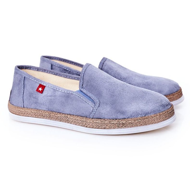 Espadrillas da uomo in pelle scamosciata Big Star HH176004 Blu