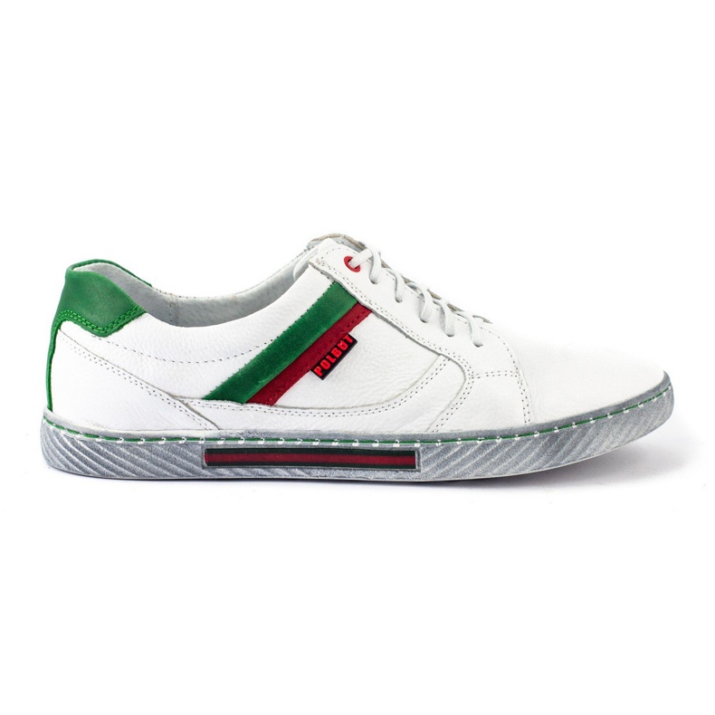 Polbut Scarpe da uomo bianche J47 bianca