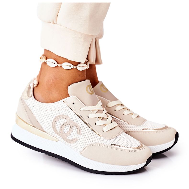 PE1 Scarpe Sportive Donna Sneakers Beige Under Control
