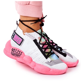 PS1 Scarpe sportive da donna Sneakers Bianco-Rosa Bubble Tea