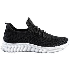 SHELOVET Scarpe sportive in tessuto nero