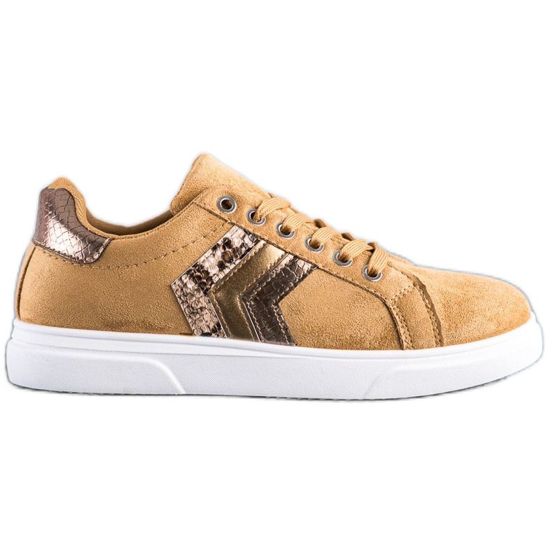 SHELOVET Sneakers in pelle scamosciata marrone