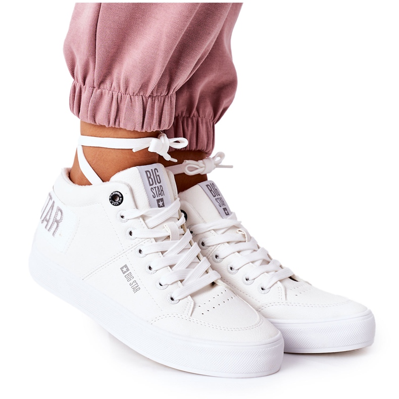 Sneakers da donna Big Star Warm White EE274352 bianca