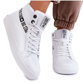 Sneakers da donna Big Star High White EE274356 bianco