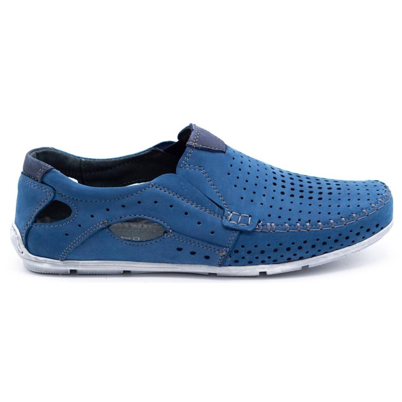 Olivier Scarpe uomo mocassini 901 summer blue